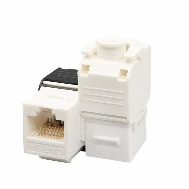 CAT6A UTP Keystone Jack Toolless 180° (3) - Innocom - ქსელური მოწყობილობები & IT აუთსორსინგი cat6a utp ქისთონ ჯეკი toolless 180° - innocom - ქსელური მოწყობილობები & it აუთსორსინგი