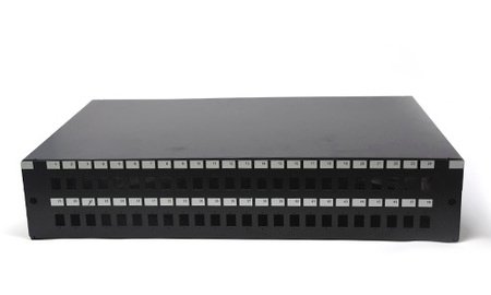 2u 48 sc simplex sliding patch panel unloaded blackjpeg - innocom - ქსელური მოწყობილობები & it აუთსორსინგი