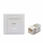 wall mount panel with 2 utp cat5e keystone jack 1jpg - innocom - ქსელური მოწყობილობები & it აუთსორსინგი