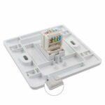 wall mount panel with 2 utp cat5e keystone jack 3 1jpg - innocom - ქსელური მოწყობილობები & it აუთსორსინგი